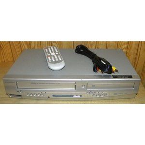 Sylvania DVC865 DVD VCR Combo Dvd Player Vhs Player Combo with Remote and Cables